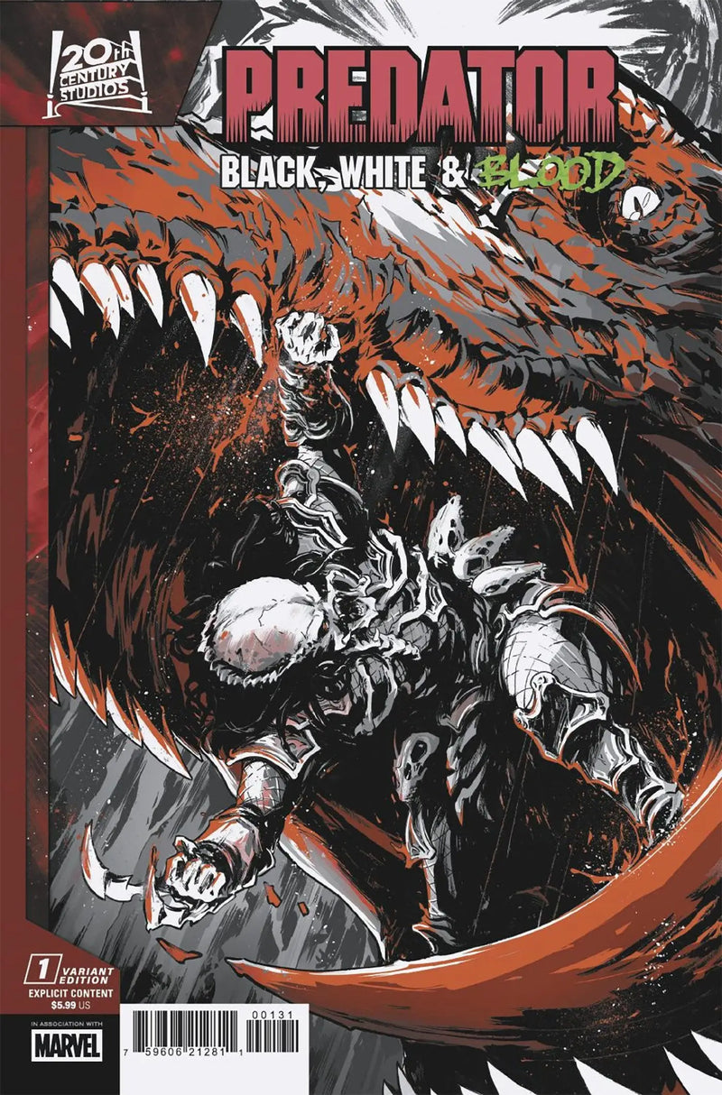 Predator: Black White & Blood #1 Paolo Villanelli Variant - Comic Book