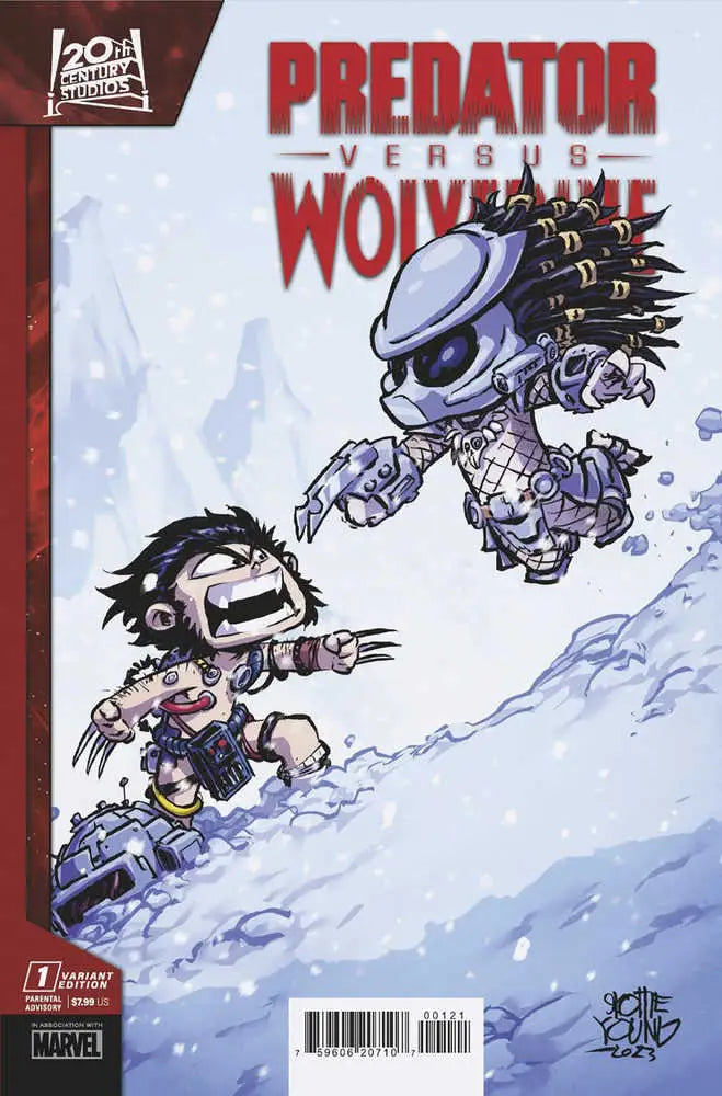 Predator vs Wolverine #1 Skottie Young Variant - Comic Book