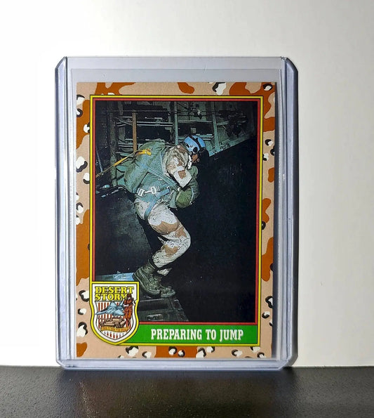 Preparing to Jump 1991 Topps Desert Storm #69 Card
