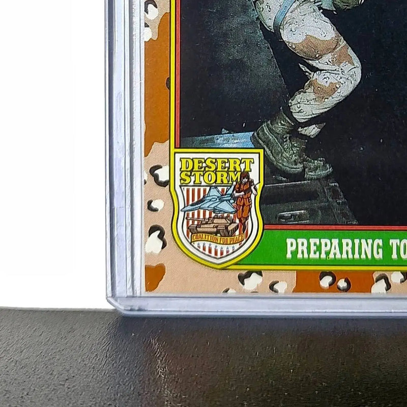 Preparing to Jump 1991 Topps Desert Storm #69 Card