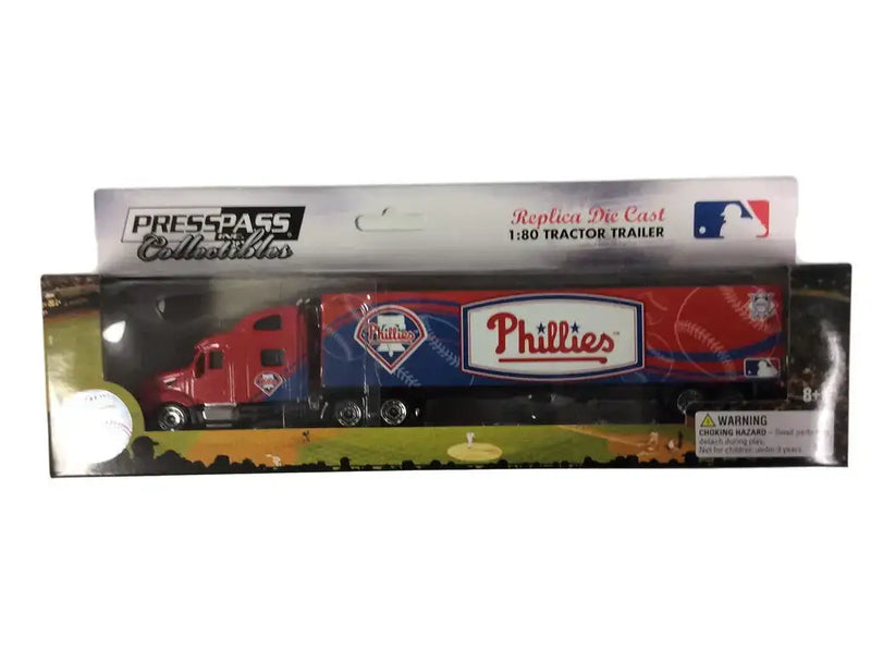 PressPass 1:80 Scale 2011 Tractor Trailer Philadelphia Phillies Baseball Logo