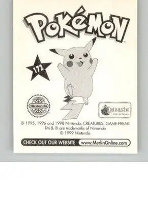 Primeape - 1999 Merlin Pokemon Stickers - #172 - Non_sport - Pokémon Card Single
