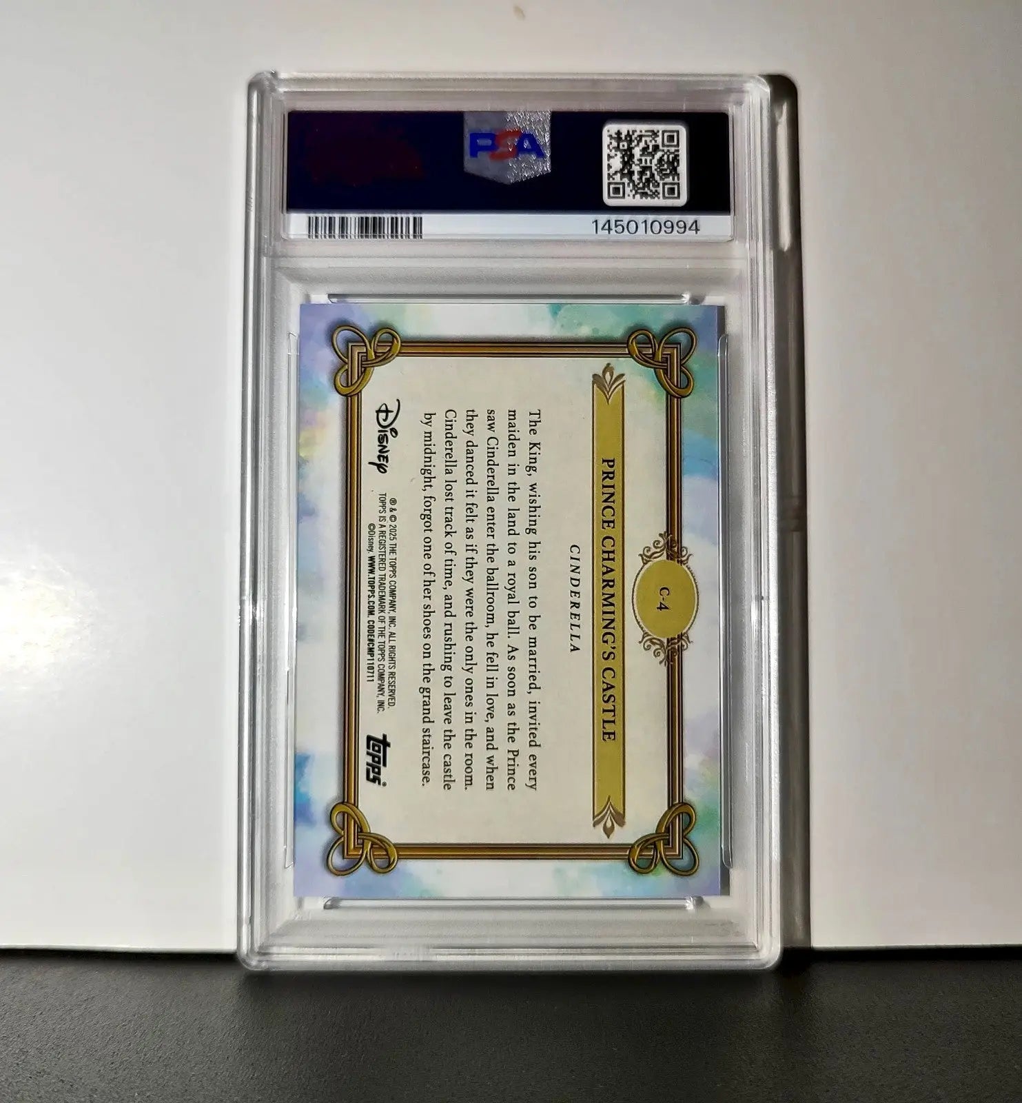 Prince Charming’s Castle 2025 Topps Disney #C-4 Card Cinderella PSA 9