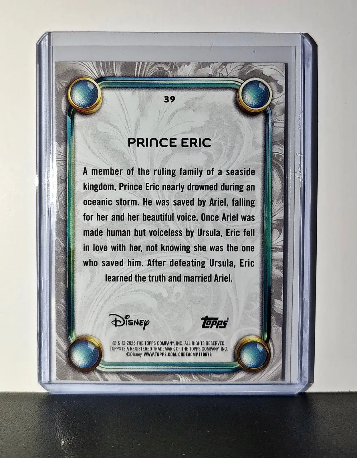 Prince Eric 2025 Topps Disney Wonder #39 Card The Little Mermaid - Non-Sports Card Single