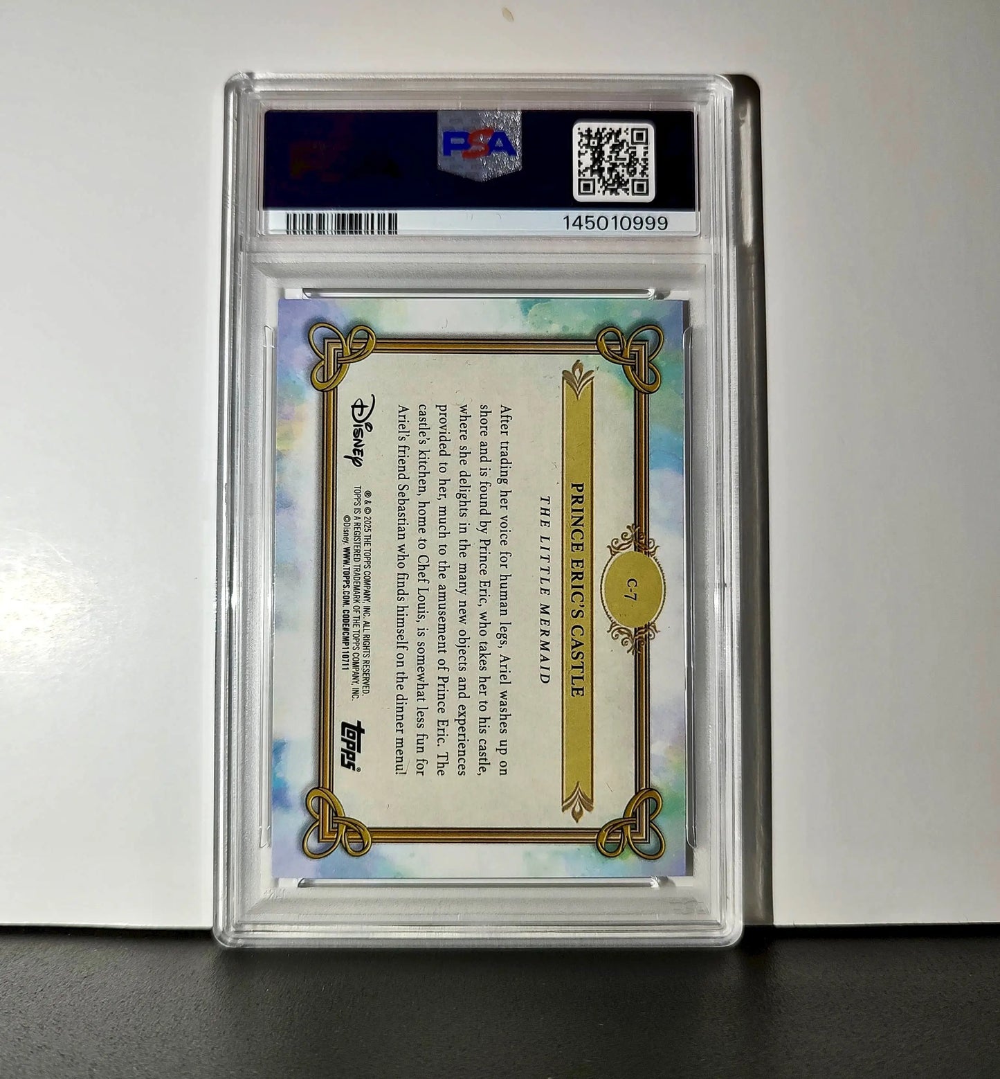 Prince Eric’s Castle 2025 Topps Disney #C-7 The Little Mermaid PSA 9 Mint - Non-Sports Card Single