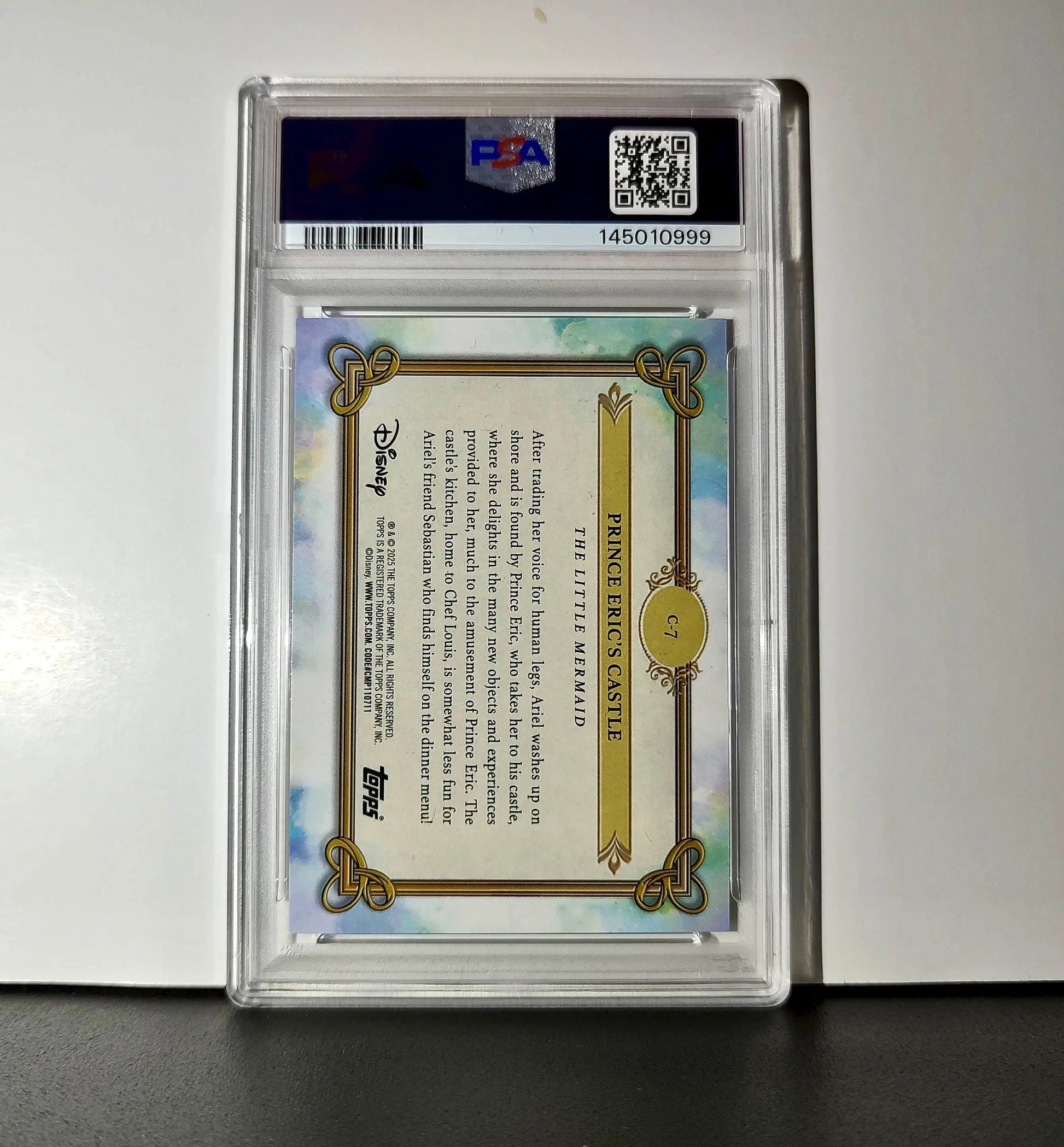 Prince Eric’s Castle 2025 Topps Disney #C-7 The Little Mermaid PSA 9 Mint - Non-Sports Card Single