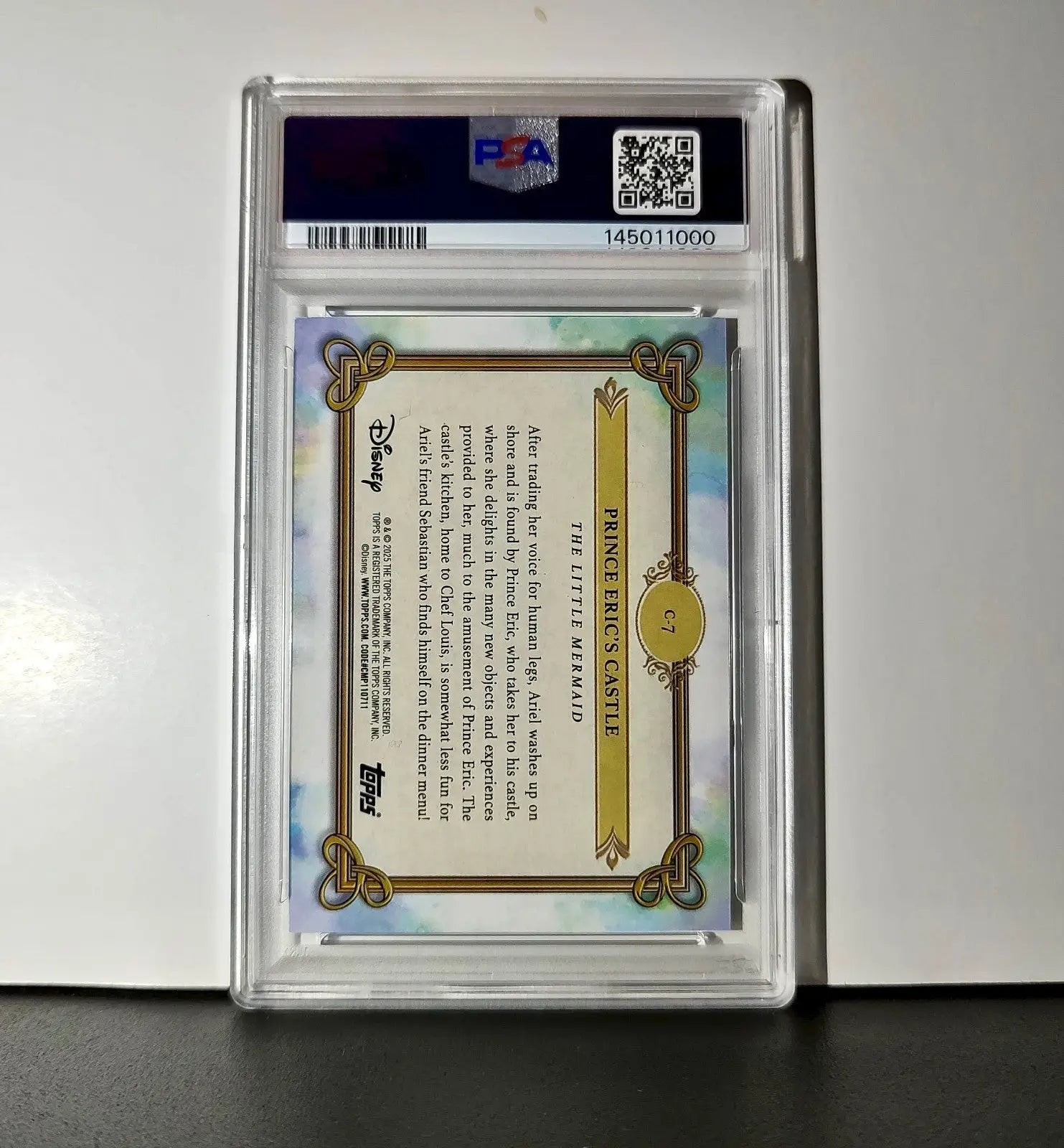 Prince Eric’s Castle 2025 Topps Disney #C-7 The Little Mermaid PSA 9 MT - Non-Sports Card Single