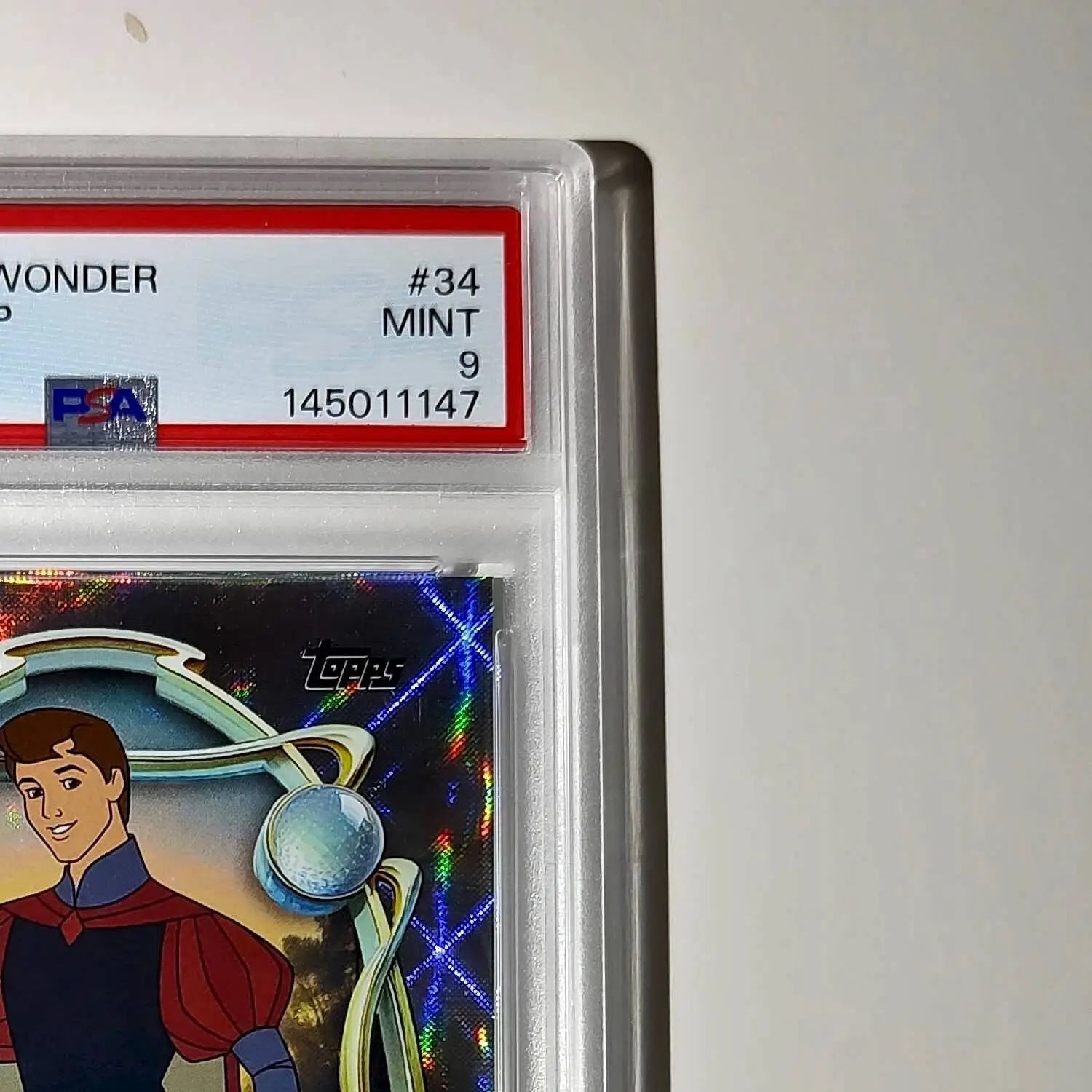 Prince Phillip 2025 Topps Disney #34 Winter Variant Card Sleeping Beauty PSA 9 - Non-Sports Card Single