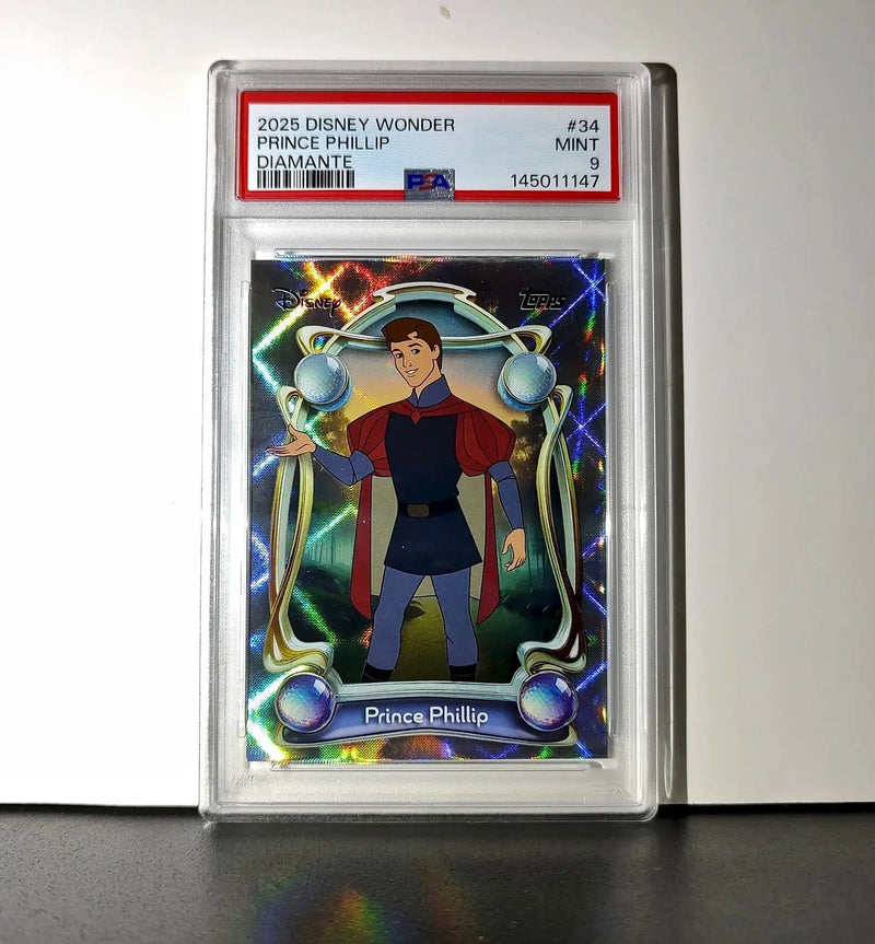 Prince Phillip 2025 Topps Disney #34 Winter Variant Card Sleeping Beauty PSA 9 - Non-Sports Card Single