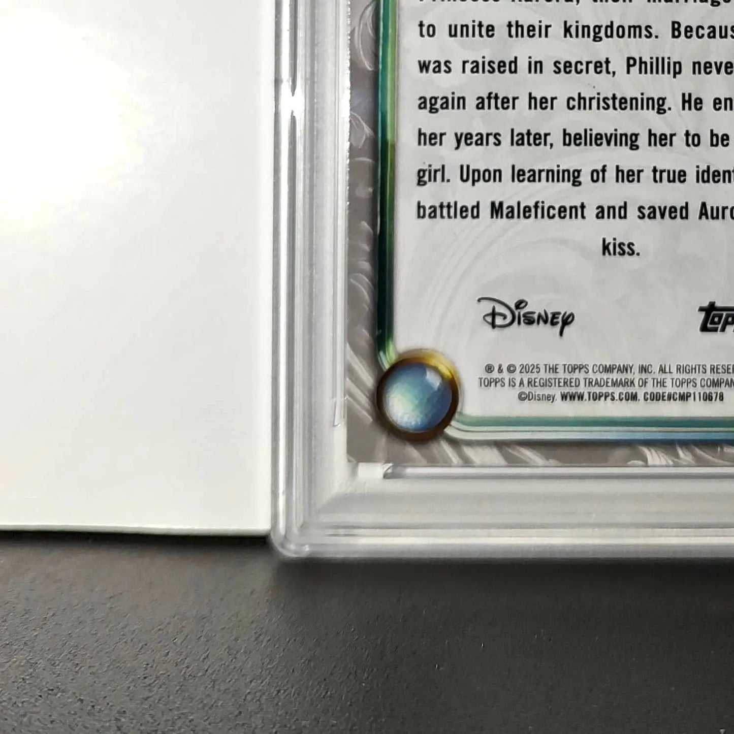 Prince Phillip 2025 Topps Disney #34 Winter Variant Card Sleeping Beauty PSA 9 - Non-Sports Card Single