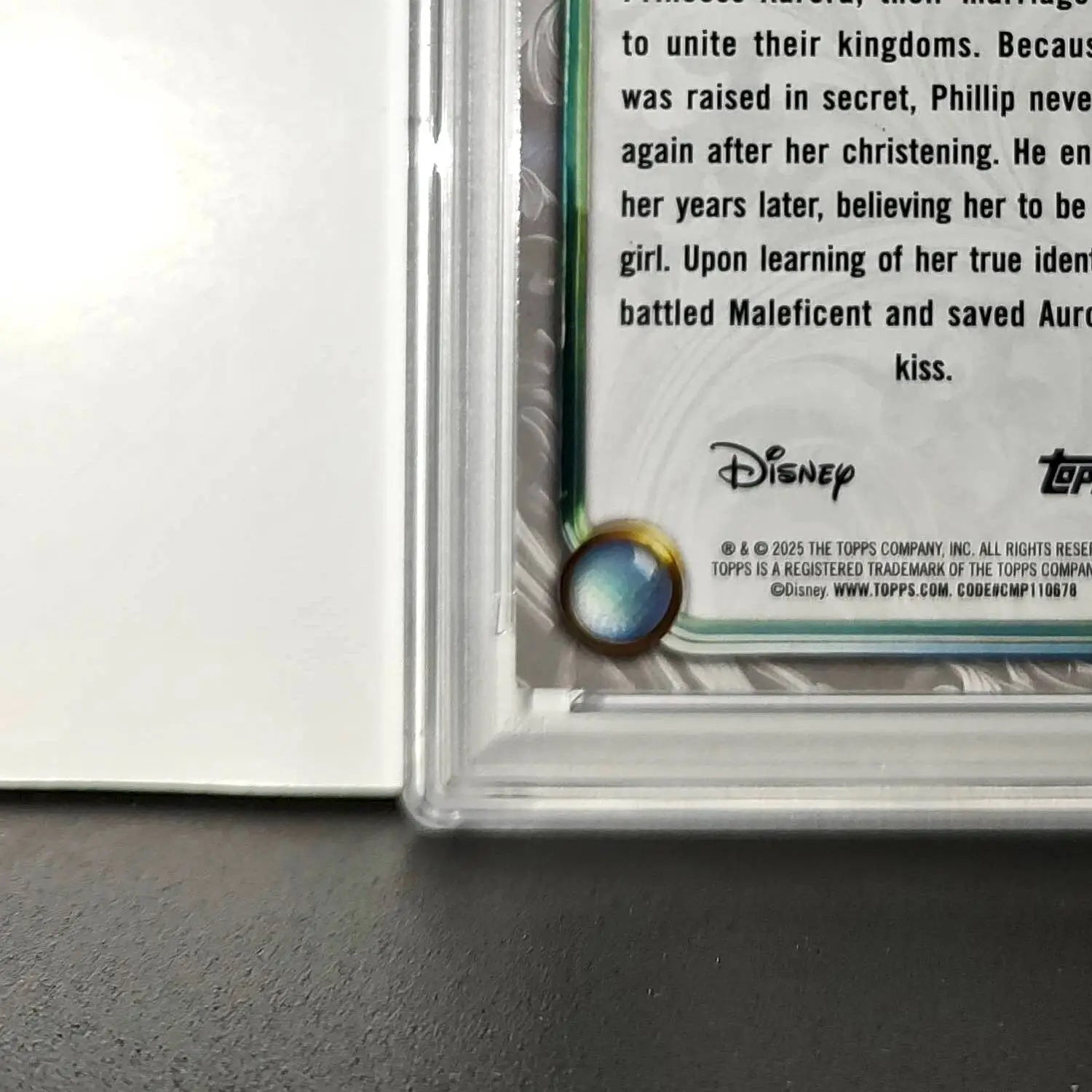 Prince Phillip 2025 Topps Disney #34 Winter Variant Card Sleeping Beauty PSA 9 - Non-Sports Card Single