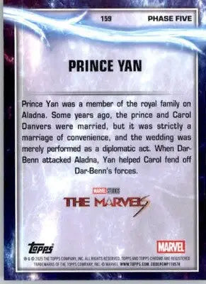 Prince Yan - 2025 Topps Chrome Marvel Studios - #159 - Non_sport - Marvel Card Single