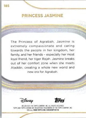 Princess Jasmine - 2025 Topps Chrome Disney - #185 - Non-Sports Card Single