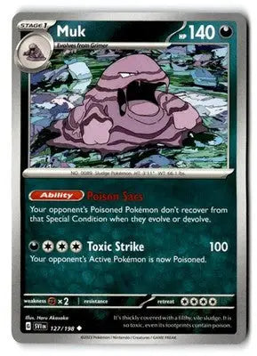 Prize Pack Series Cards #127/198 Muk - Pokémon Card Single