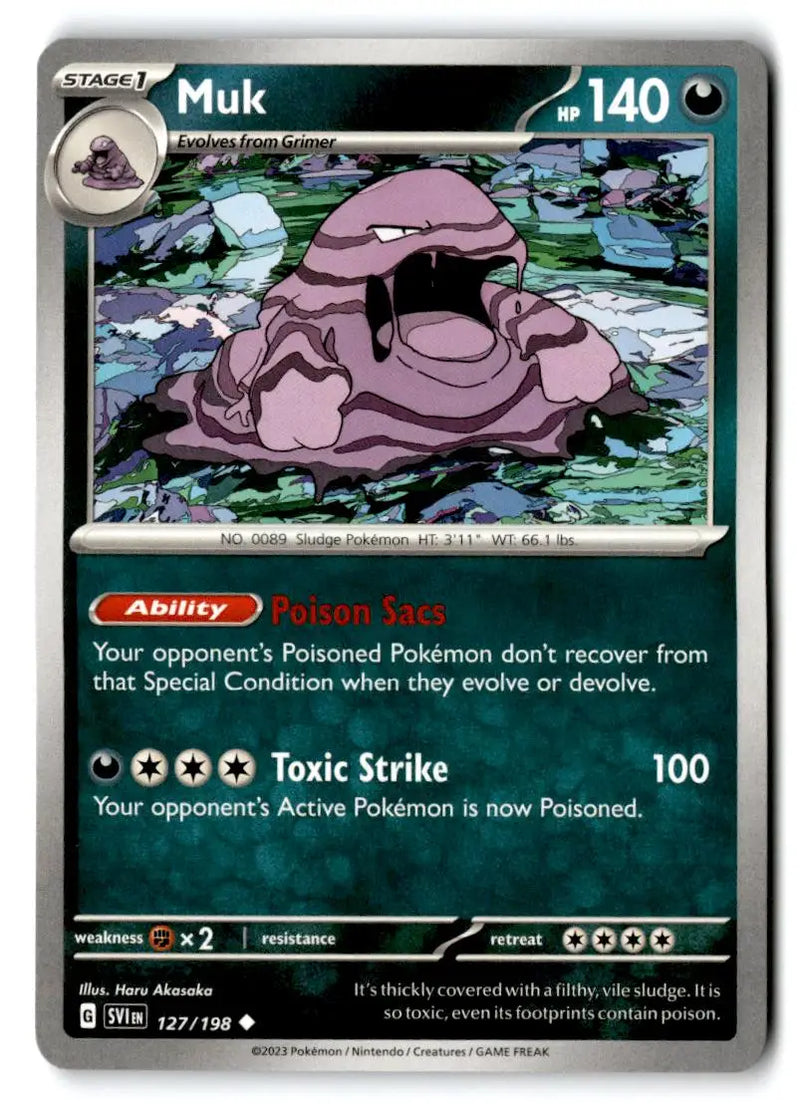 Prize Pack Series Cards #127/198 Muk - Pokémon Card Single