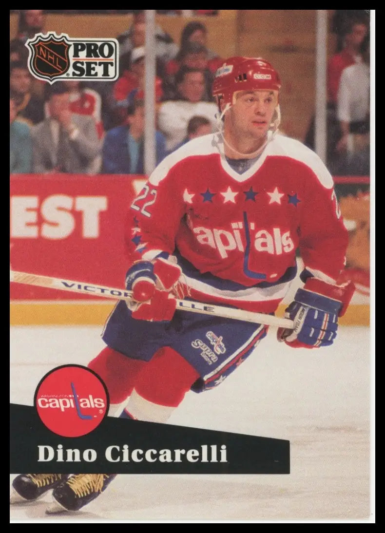 Pro Set Dino Ciccarelli 258 Washington Capitals LP - Hockey Card Single