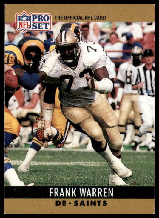 Pro Set FACT Cincinnati Frank Warren 219 New Orleans Saints LP - Football Card Single