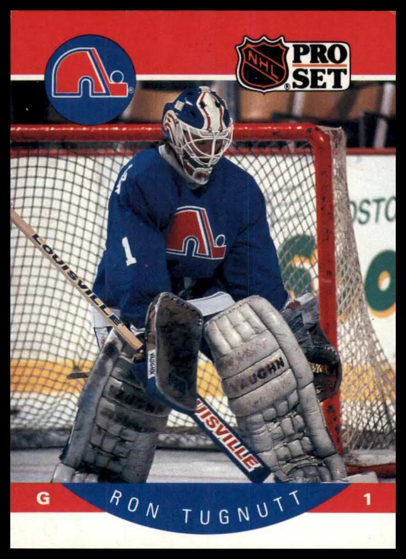 Pro Set Ron Tugnutt 258 Quebec Nordiques LP - Hockey Card Single