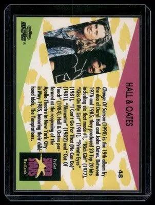 Pro Set Super Stars Hall & Oates #48 - Music Card Single