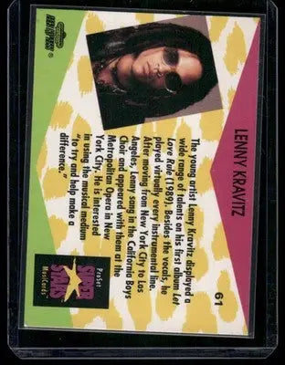 Pro Set Super Stars MusiCards Lenny Kravitz #61 - Other