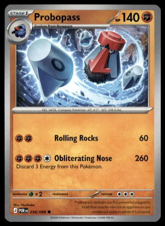 Probopass 038/088 Me03: Perfect Order Regular - Pokémon Card Single