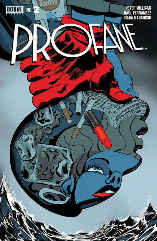Profane #2 Cover A Rodriguez features stylized head art and red elements for collectors