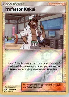 Professor Kukui - SM Base Set - Reverse Holo LP - #128/149