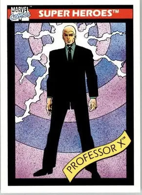 Professor X - 1990 Impel Marvel Universe - #7 - Non_sport - Non-Sports Card Single