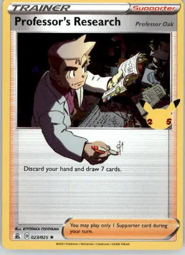 Professor’s Research - Celebrations - 023/025 - Holo LP - Pokémon Card Single