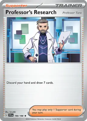 Professor’s Research (Professor Turo) - Scarlet & Violet - 190/198 - Holo NM - Pokémon Card Single