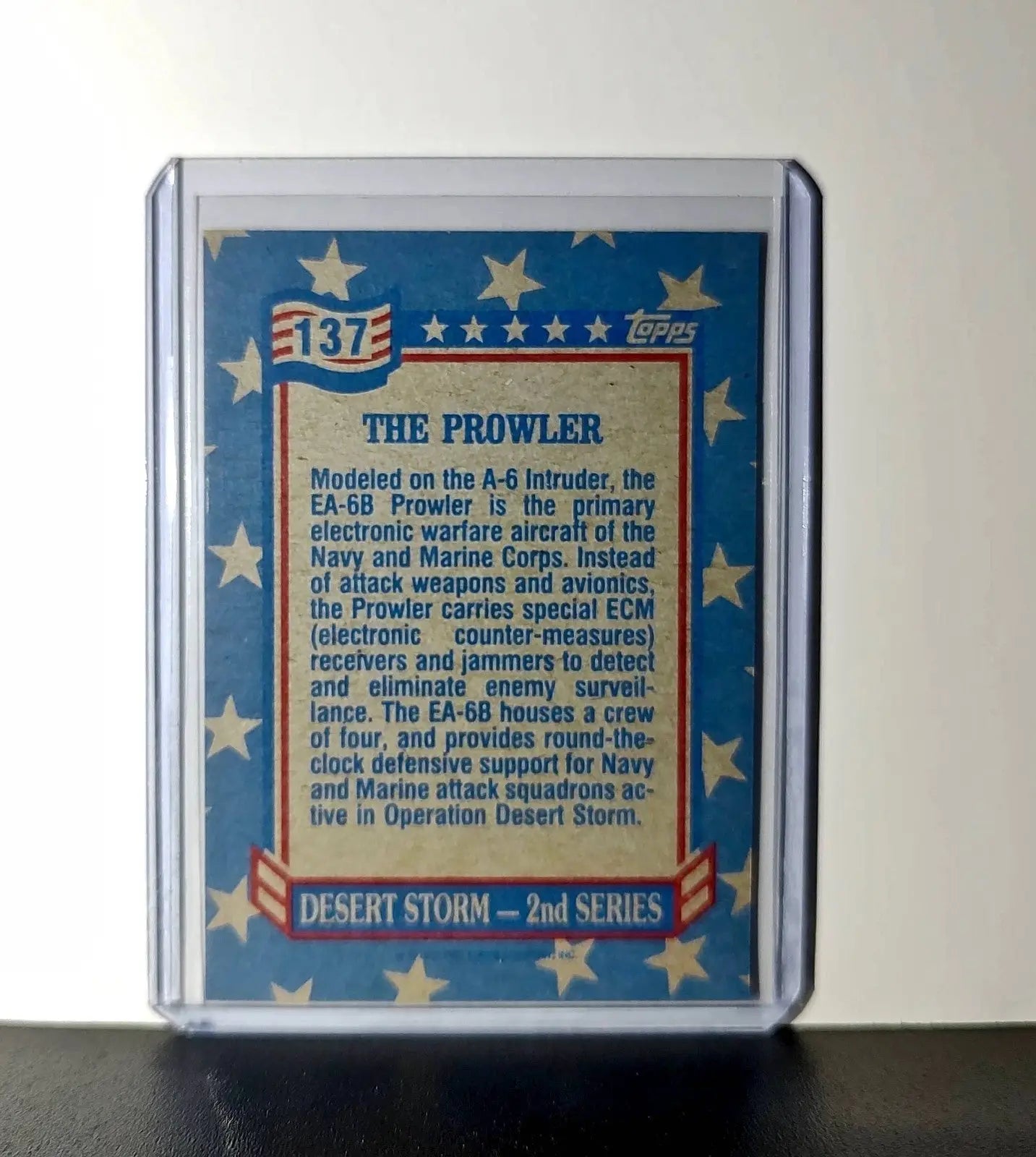 Prowler – The EA-6B 1991 Topps Desert Storm #137 Card - Other