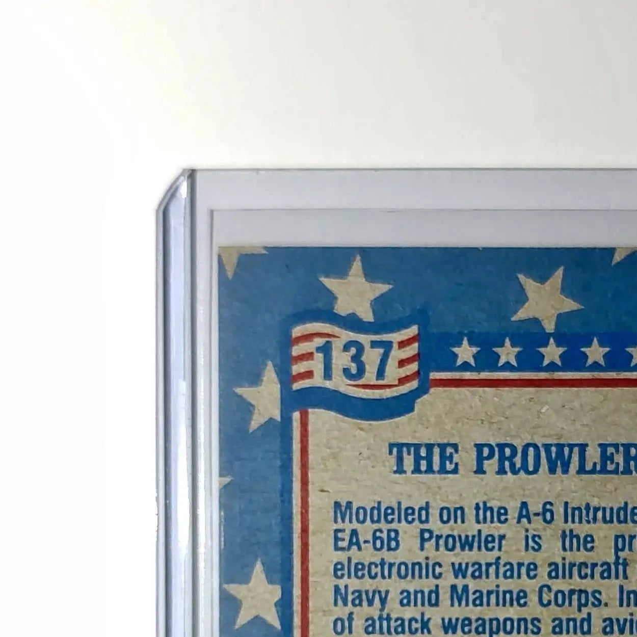 Prowler – The EA-6B 1991 Topps Desert Storm #137 Card - Other