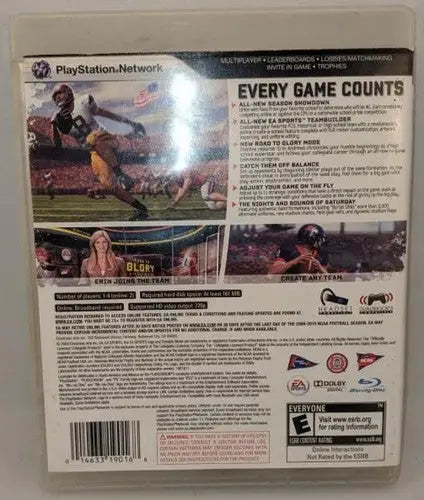 PS3 PlayStation 3 NCAA Football 10 with Manual Untested ID:21950 ID:21950 - Video Game