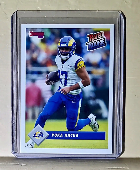 Puka Nacua 2023 Panini NFL Rated Rookie Retro #18 Football Card Rams 1/629 - Football Card Single