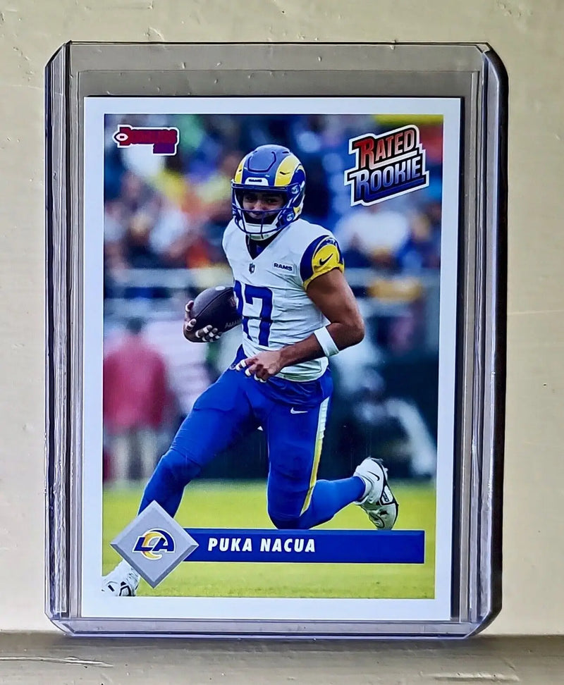 Puka Nacua 2023 Panini NFL Rated Rookie Retro #18 Football Card Rams 1/629 - Football Card Single