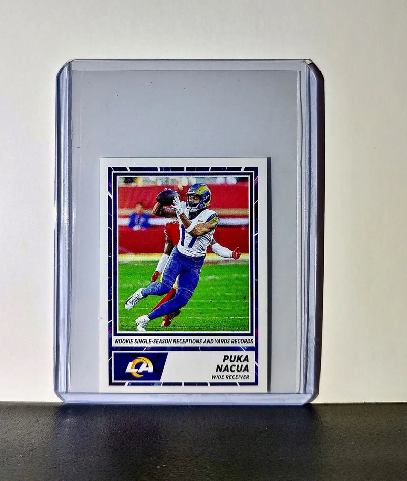 Puka Nacua 2024 Panini NFL Sticker #30 Los Angeles Rams - Football Card Single