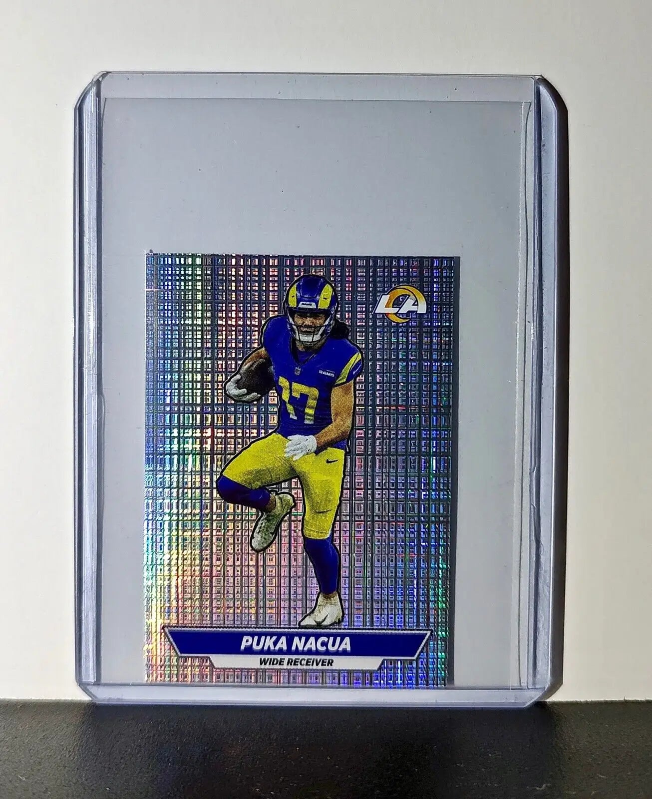 Puka Nacua 2024 Panini NFL Sticker #520 Foil Los Angeles Rams