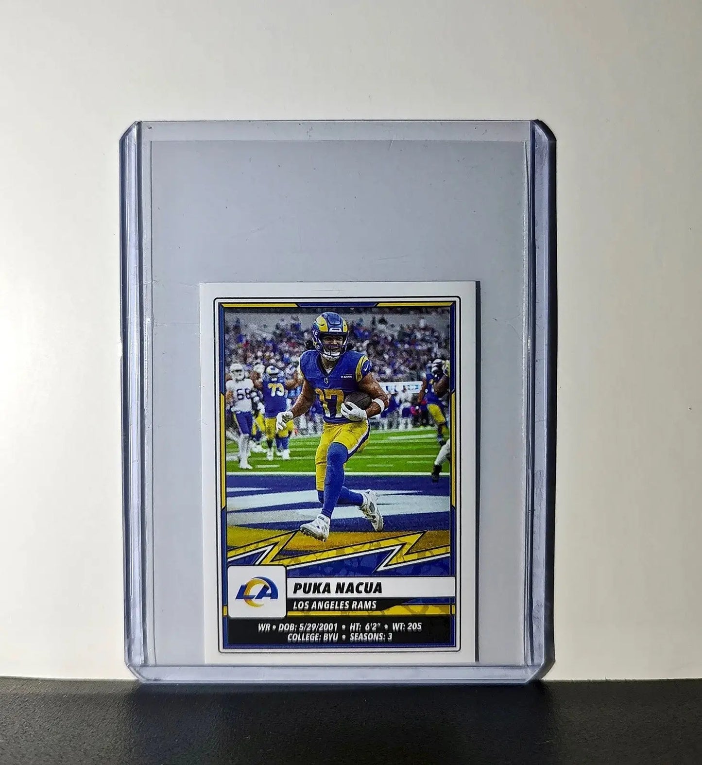 Puka Nacua 2025 Panini NFL #508 Sticker Los Angeles Rams
