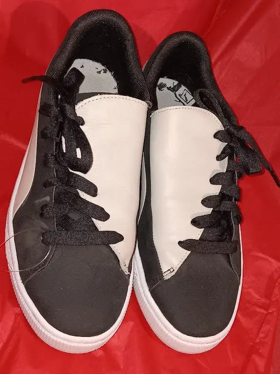 Puma Basket Crush Paris Black And White Women’s Sneakers US Women’s 7.5 Pre-Owne - Apparel