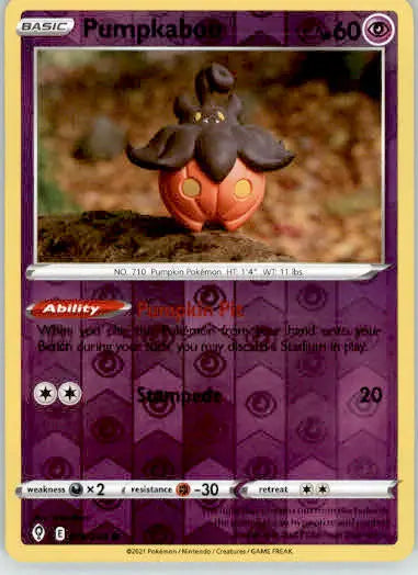 Pumpkaboo - SWSH07: Evolving Skies - 076/203 - Reverse Holo LP - Pokémon Card Single