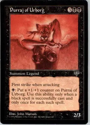 Purraj of Urborg R Mirage LP - Magic Card Single