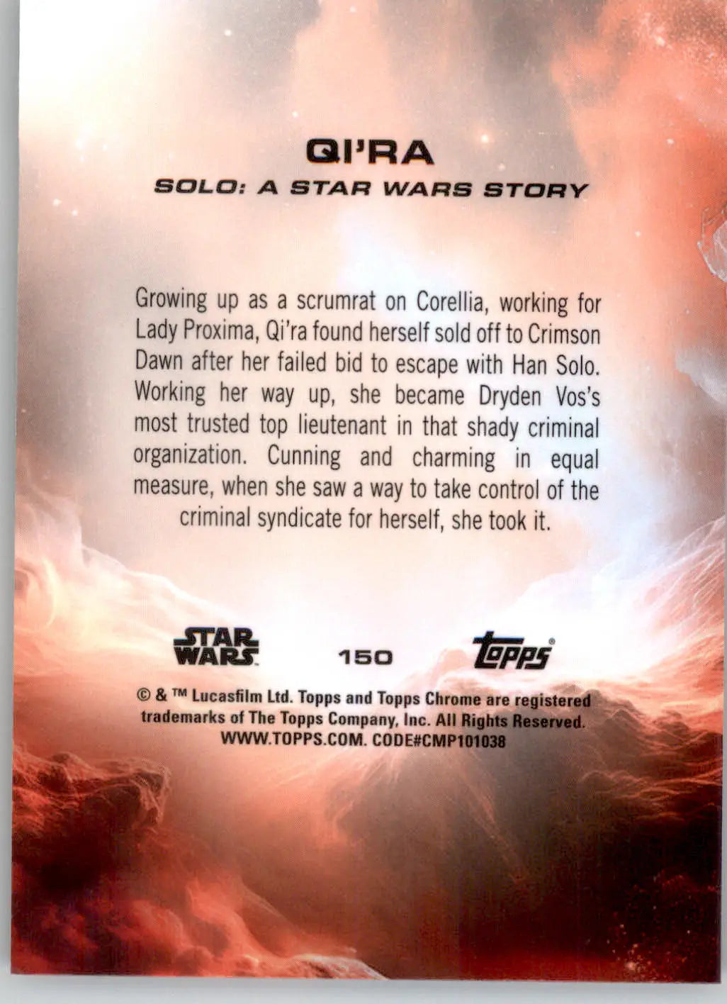 Qi’ra - 2025 Topps Chrome Star Wars - #150 - Non_sport