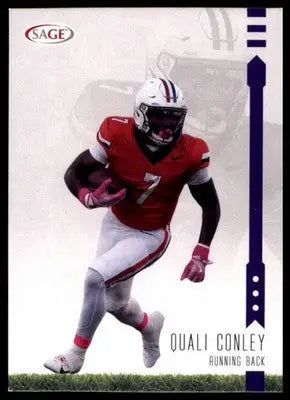 Quali Conley 2025 SAGE HIT Purple #195 Arizona Wildcats - Basketball Card Single