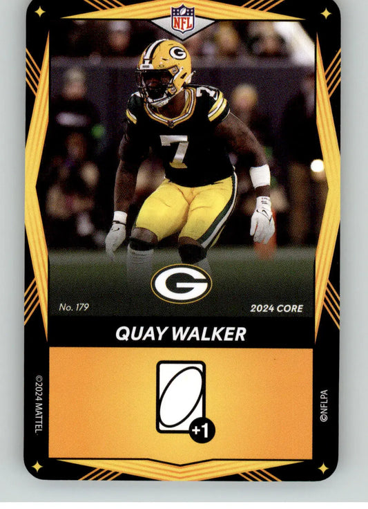 Quay Walker - 2024 UNO Elite Core Edition - Yellow - #179 - Football