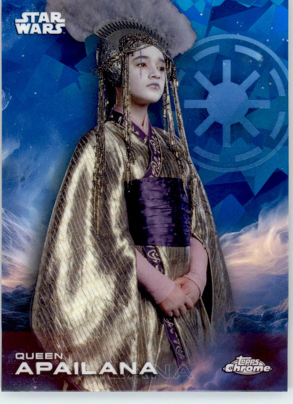 Queen Apailana - 2025 Topps Chrome Star Wars Sapphire - #151 - Non_sport - Star Wars Card Single