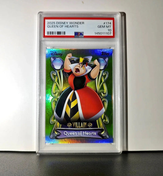 Queen of Hearts 2025 Topps Disney #174 Card Alice in Wonderland PSA 10 GM - Non-Sports Card Single