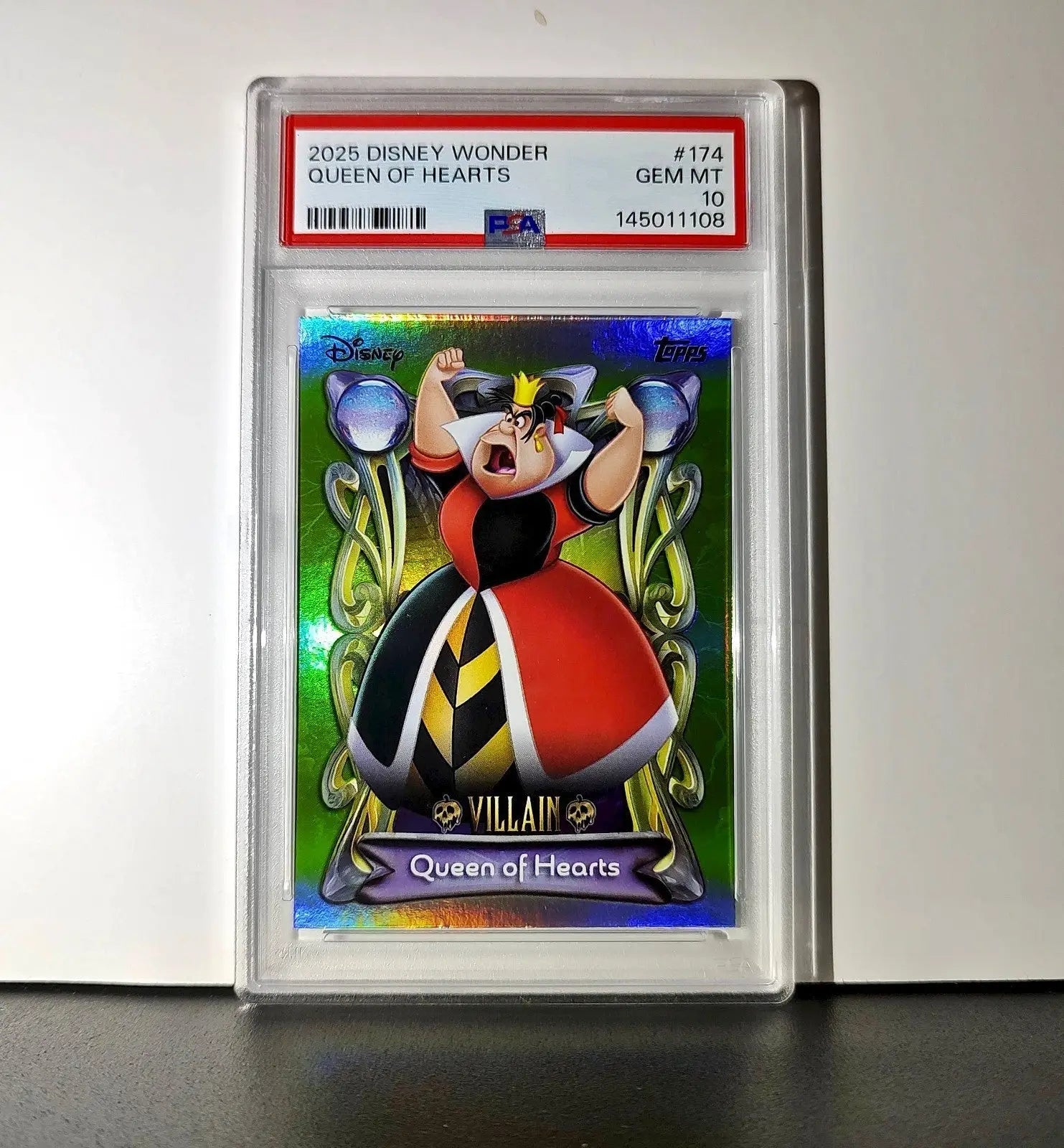 Queen of Hearts 2025 Topps Disney Wonder #174 Card Alice in Wonderland PSA 10 - Non-Sports Card Single