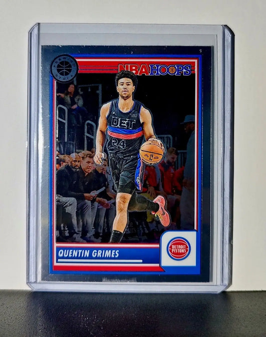 Quentin Grimes 2023-24 Panini Premium Stock NBA Hoops #216 Card Detroit Pistons - Basketball Card Single