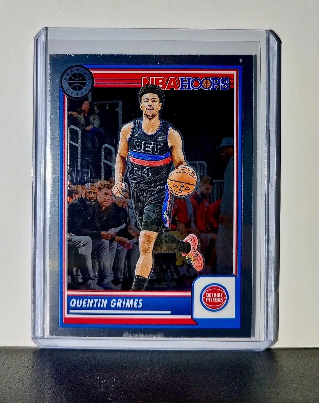 Quentin Grimes 2023-24 Panini Premium Stock NBA Hoops #216 Card Detroit Pistons - Basketball Card Single