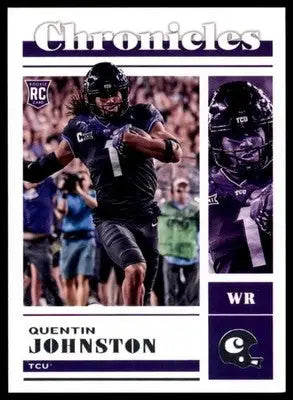 Quentin Johnston 2023 Panini Chronicles Draft Picks #3 TCU Horned Frogs - Football Card Single